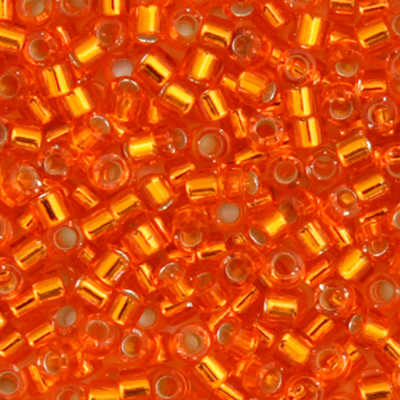 Miyuki Delica Seed Bead, 11/0 (Orange S/L)