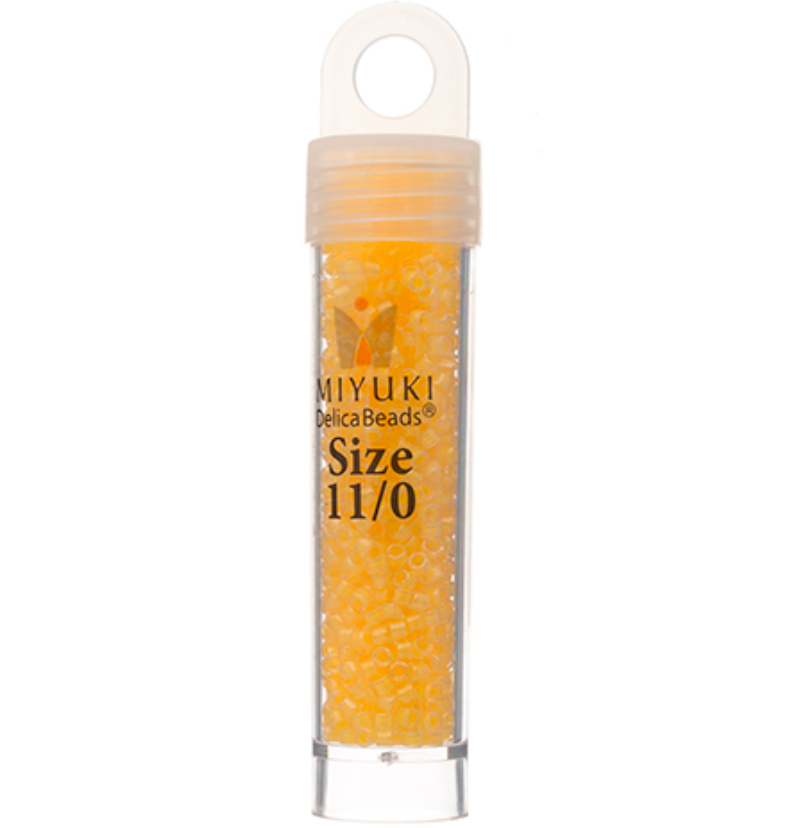 Miyuki Delica Seed Bead, 11/0 (Sun Glow Luminous Neon)