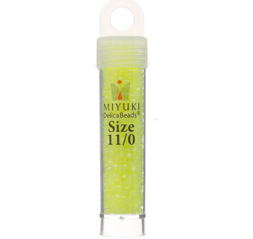 Miyuki Delica Seed Bead, 11/0 (Limeade Luminous Neon)