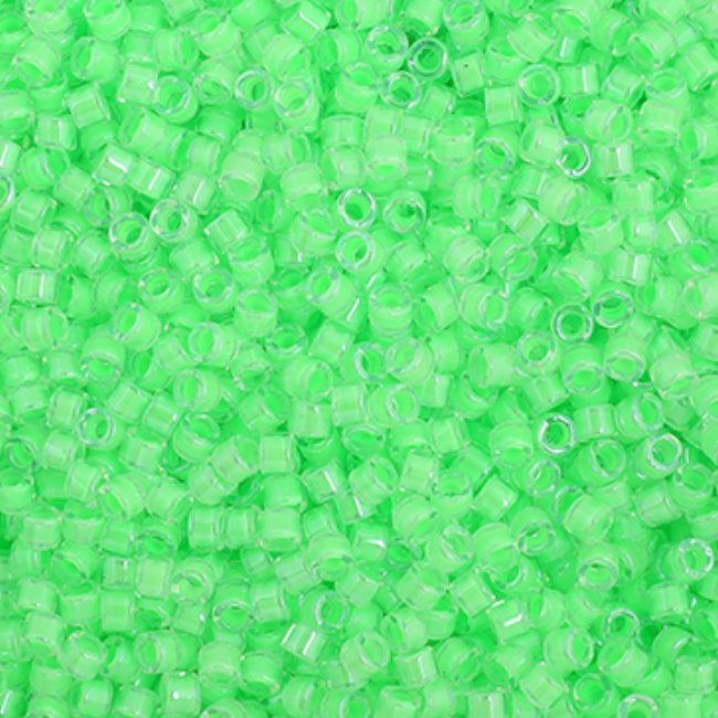 Miyuki Delica Seed Bead, 11/0 (Light Green Luminous Neon)