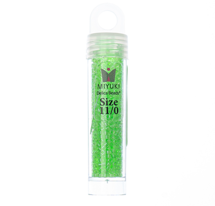 Miyuki Delica Seed Bead, 11/0 (Light Green Luminous Neon)