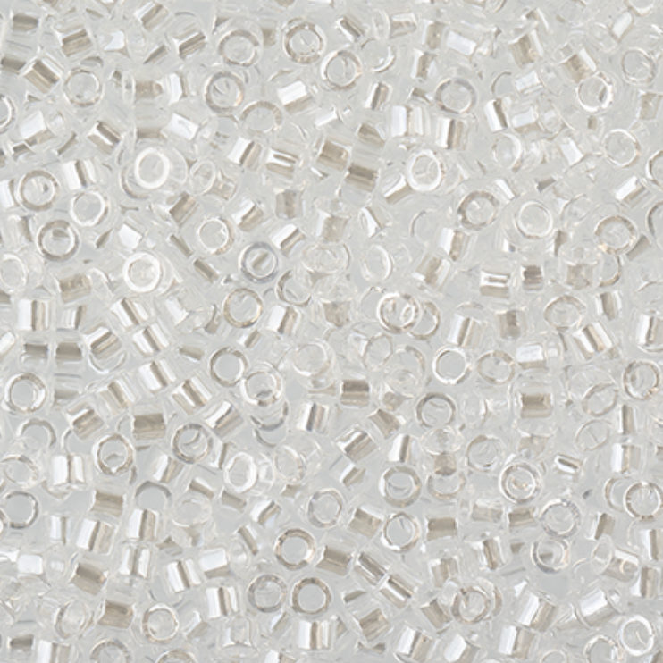 Miyuki Delica Seed Bead, 11/0 (Crystal Luster)