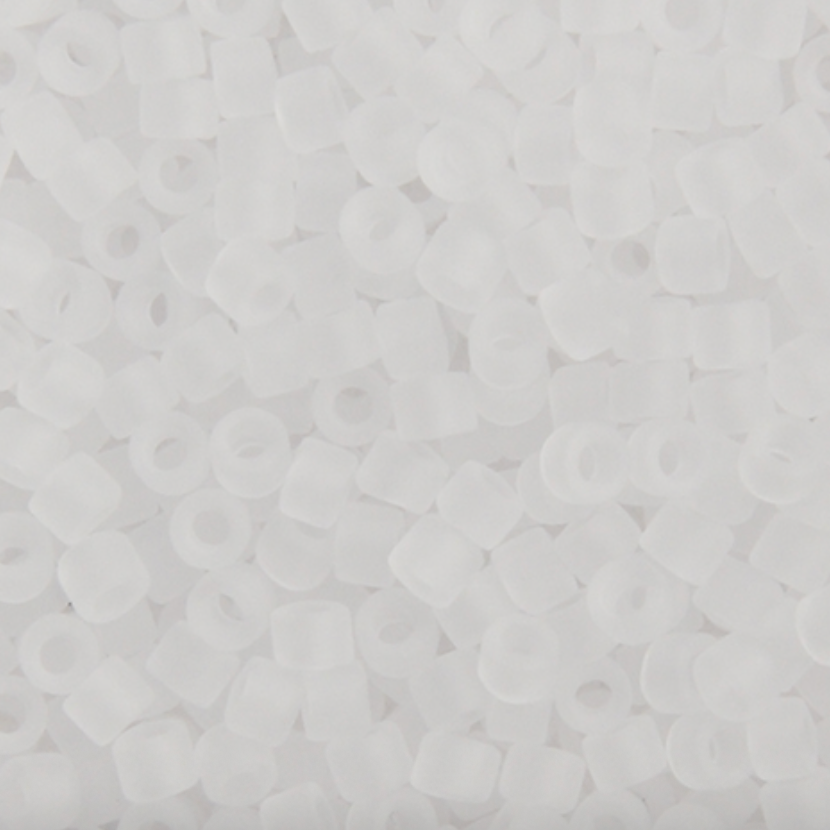 Miyuki Delica Seed Bead, 11/0 (Crystal Matte)