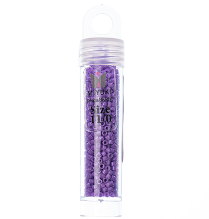 Miyuki Delica Seed Bead, 11/0 (Violet Opaque Dyed)
