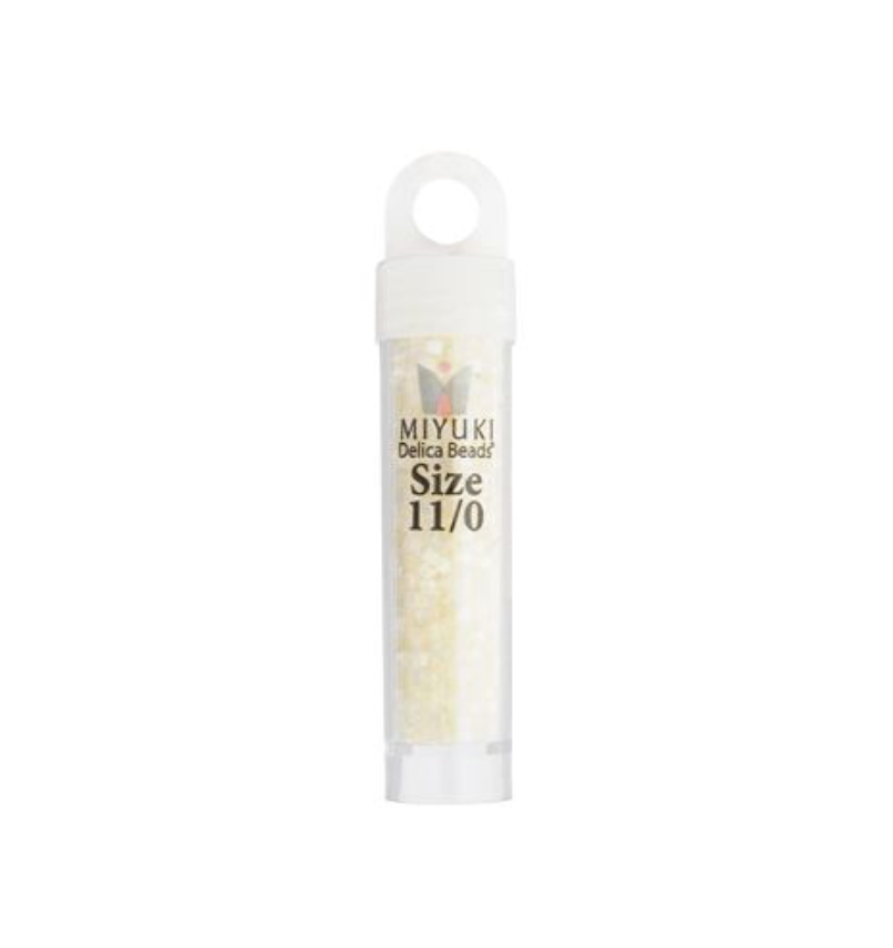 Miyuki Delica Seed Bead, 11/0 (Cream Silk Satin)