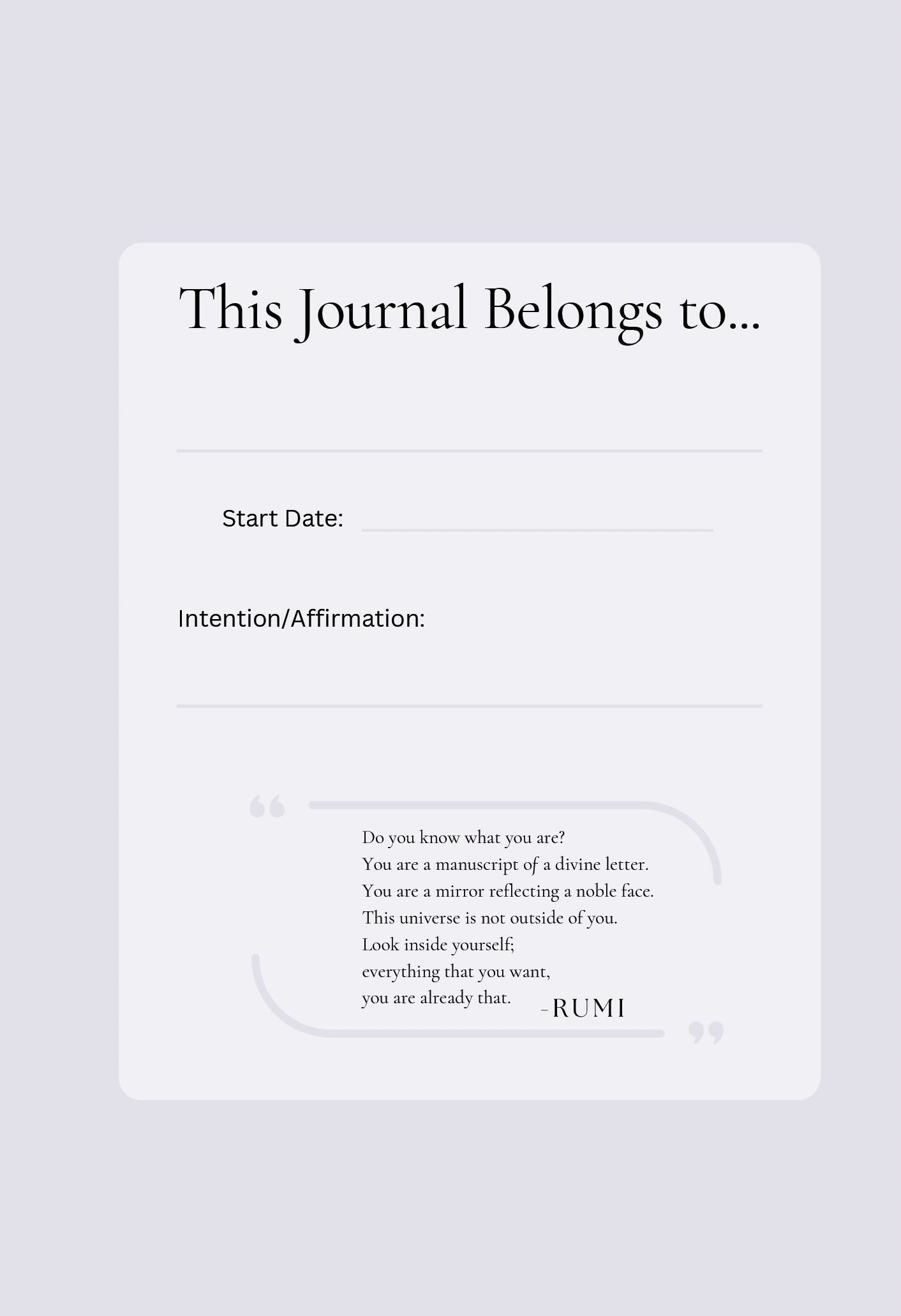 The Intuitive Journal by: Jody Goddard