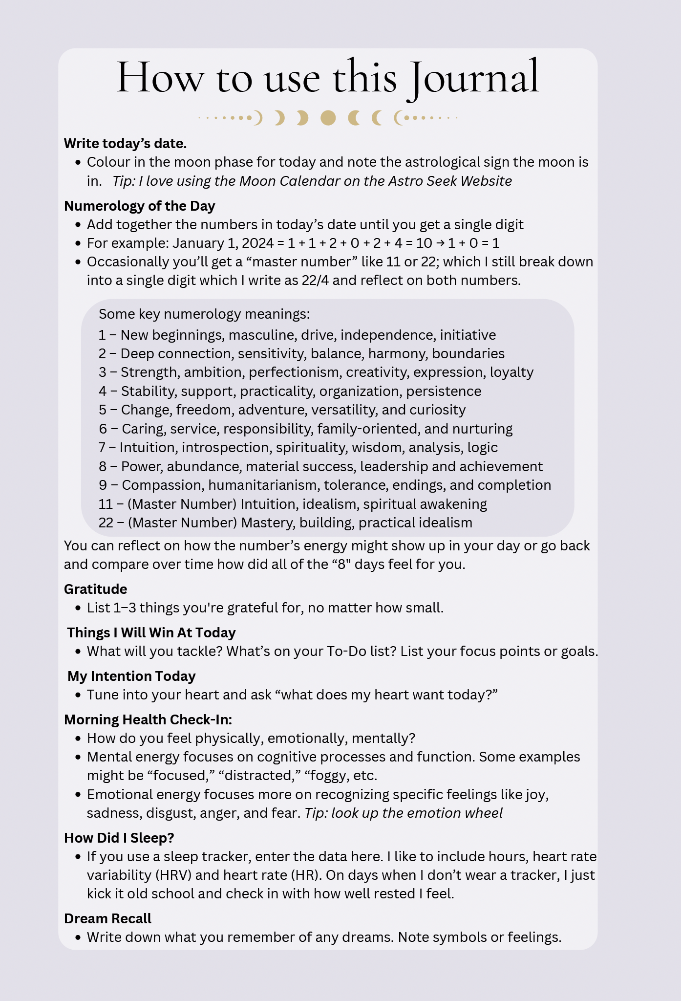The Intuitive Journal by: Jody Goddard