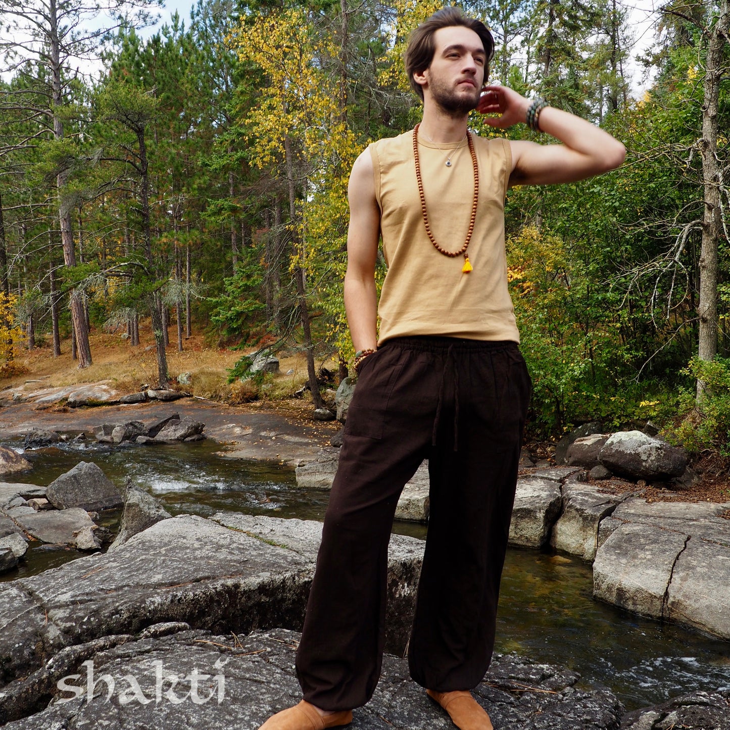 Twin Suns Elastic Cuff Pants - Shakti