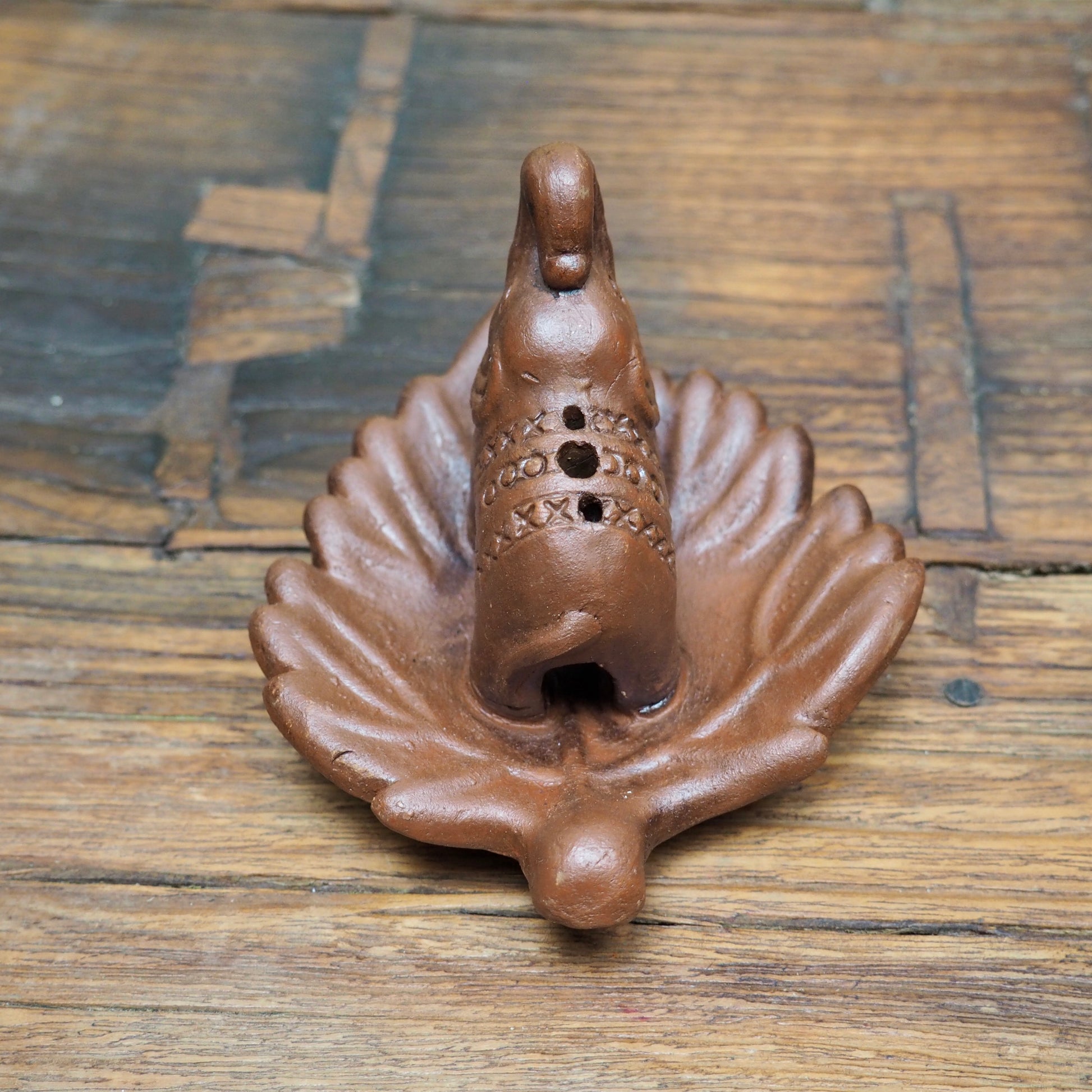 Clay Elephant Incense Holder - Shakti
