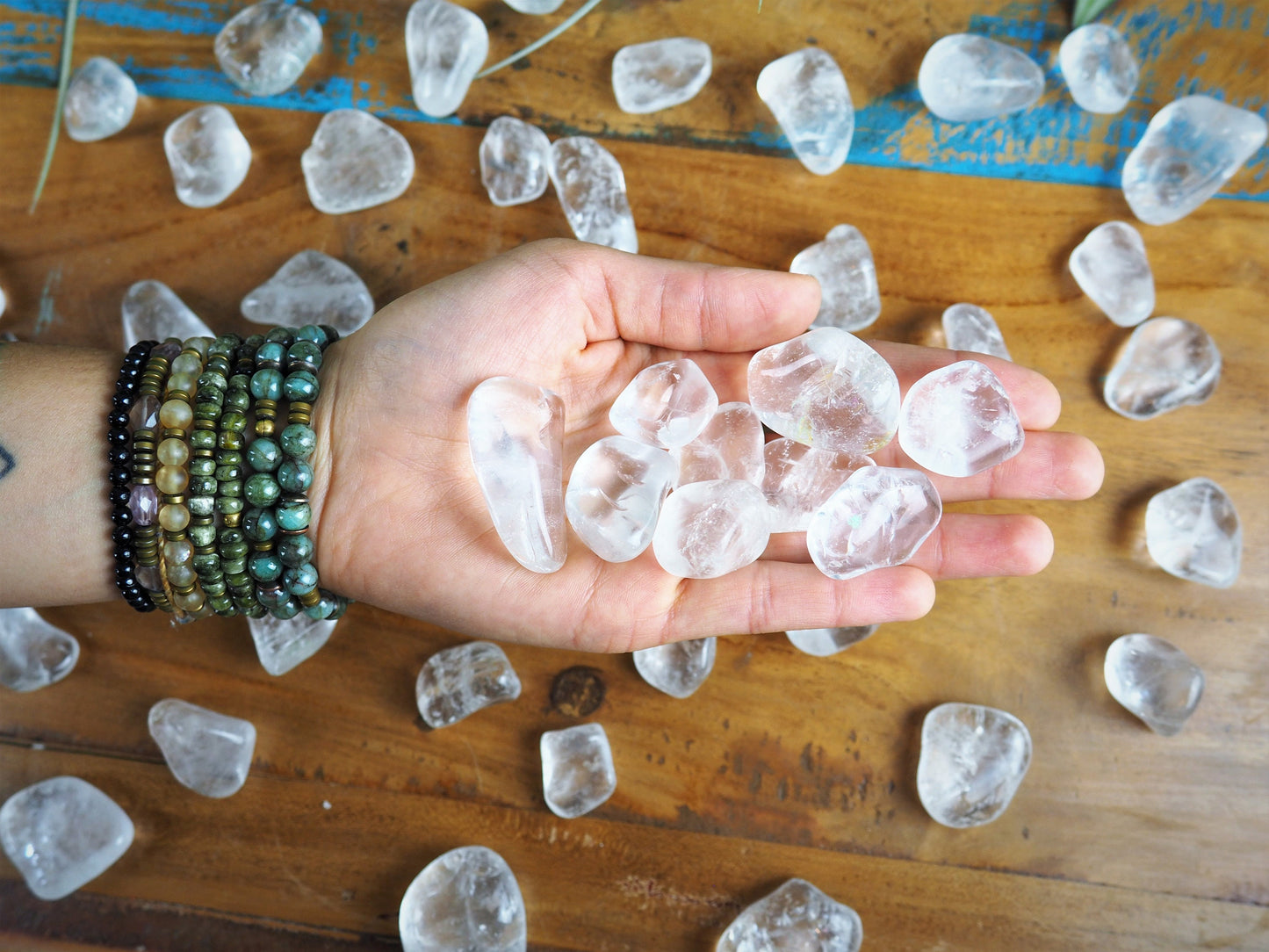 Clear Quartz Tumble Stones - Shakti