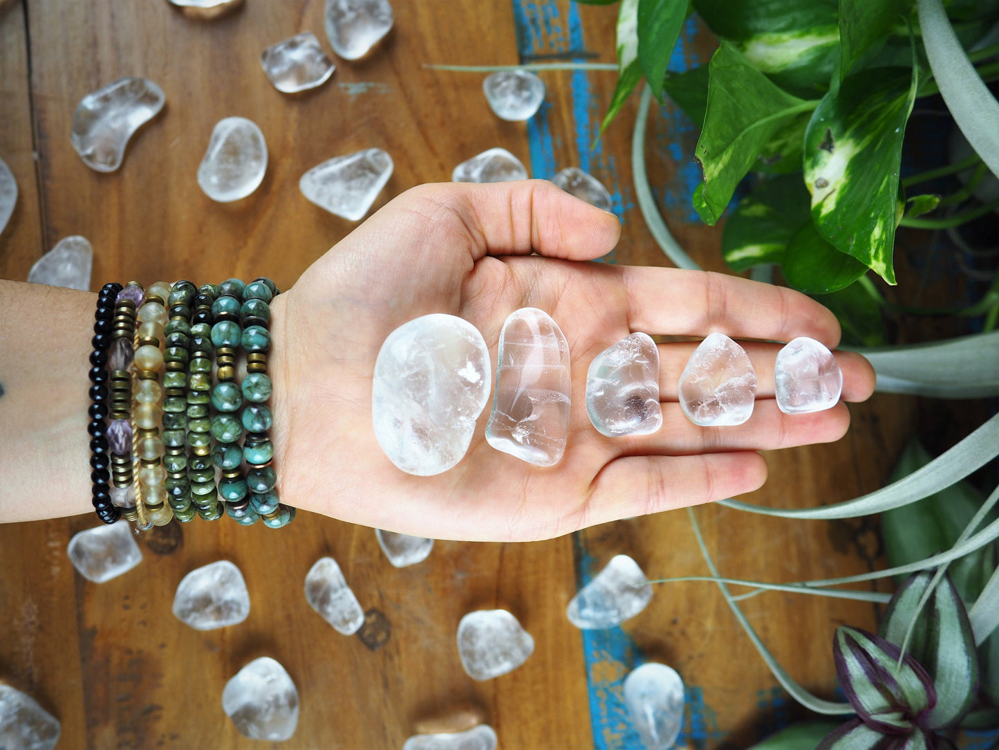 Clear Quartz Tumble Stones - Shakti