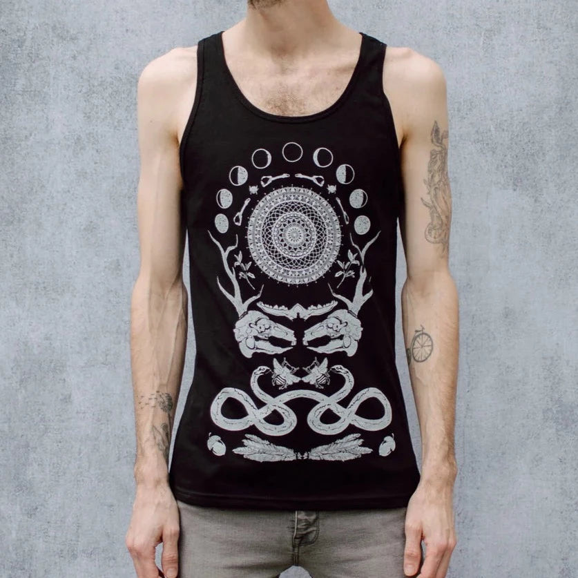 Rabbit Skull Collage Unisex Tank - Shakti