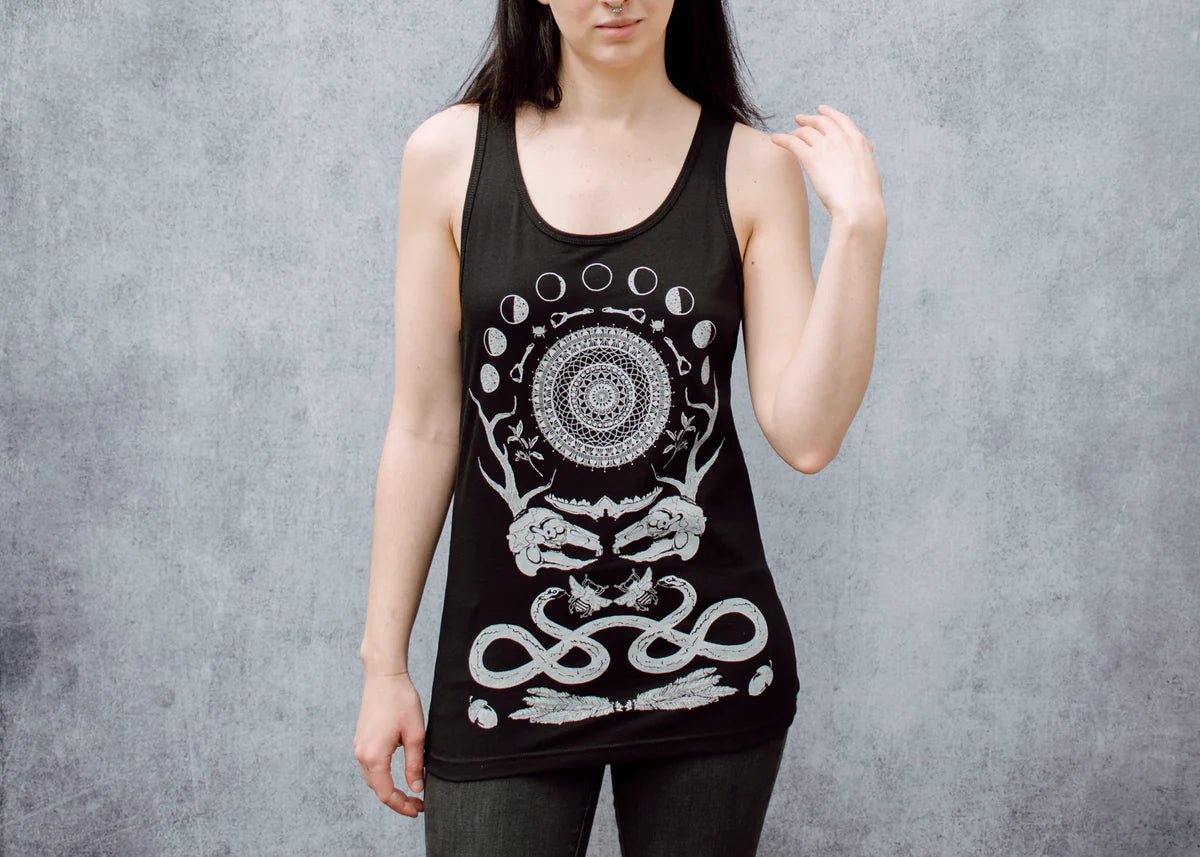 Rabbit Skull Collage Unisex Tank - Shakti