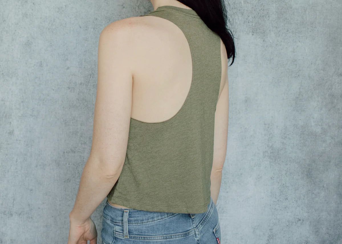 Rat Pyramid Racerback Crop Tank - Shakti
