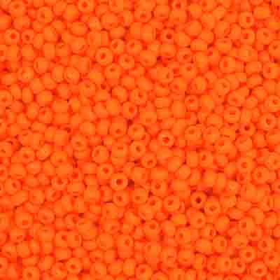 Czech Seed Bead, 10/0 (Opaque Light Orange) - Shakti