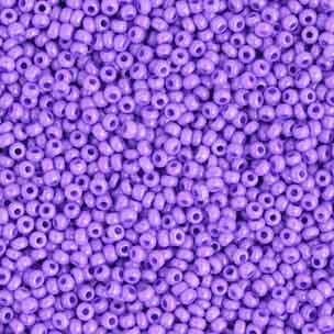 Czech Seed Bead, 10/0 (Opaque Dyed Violet)
