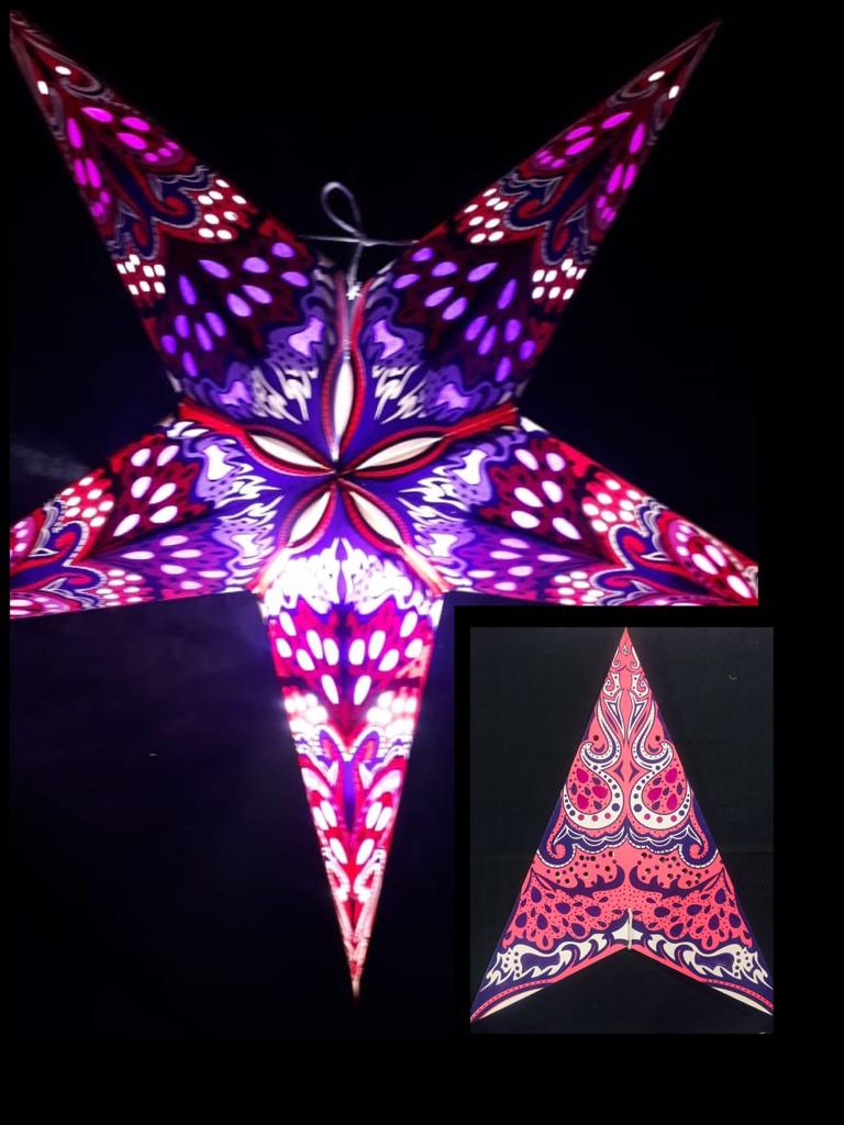 Paper Star Lanterns (5 Lantern Mixed Bundle) - Shakti