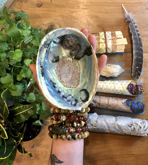Abalone Shell Smudging Bowl - Shakti