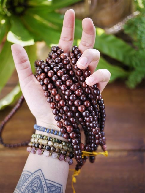 Natural Rosewood Mala - Shakti