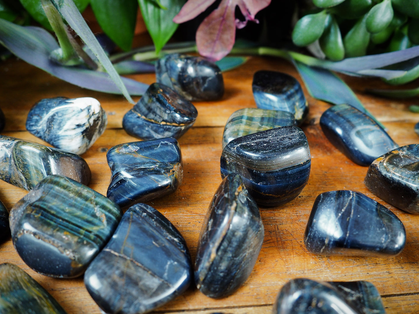 Blue Tiger's Eye Tumble Stones - Shakti