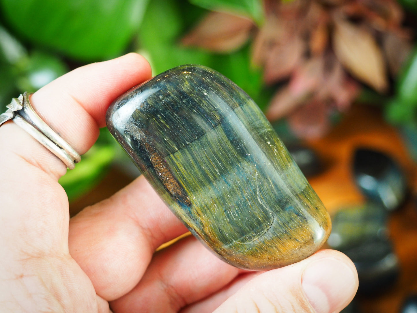 Blue Tiger's Eye Tumble Stones - Shakti