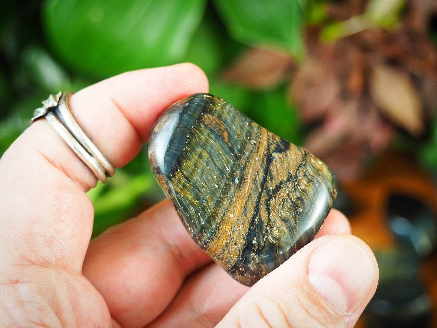 Blue Tiger's Eye Tumble Stones - Shakti