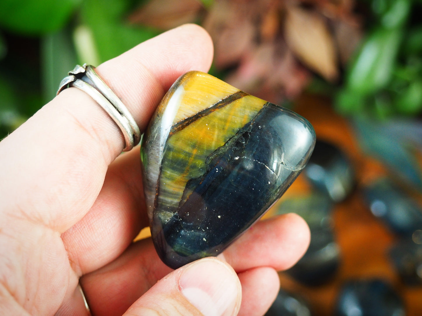 Blue Tiger's Eye Tumble Stones - Shakti