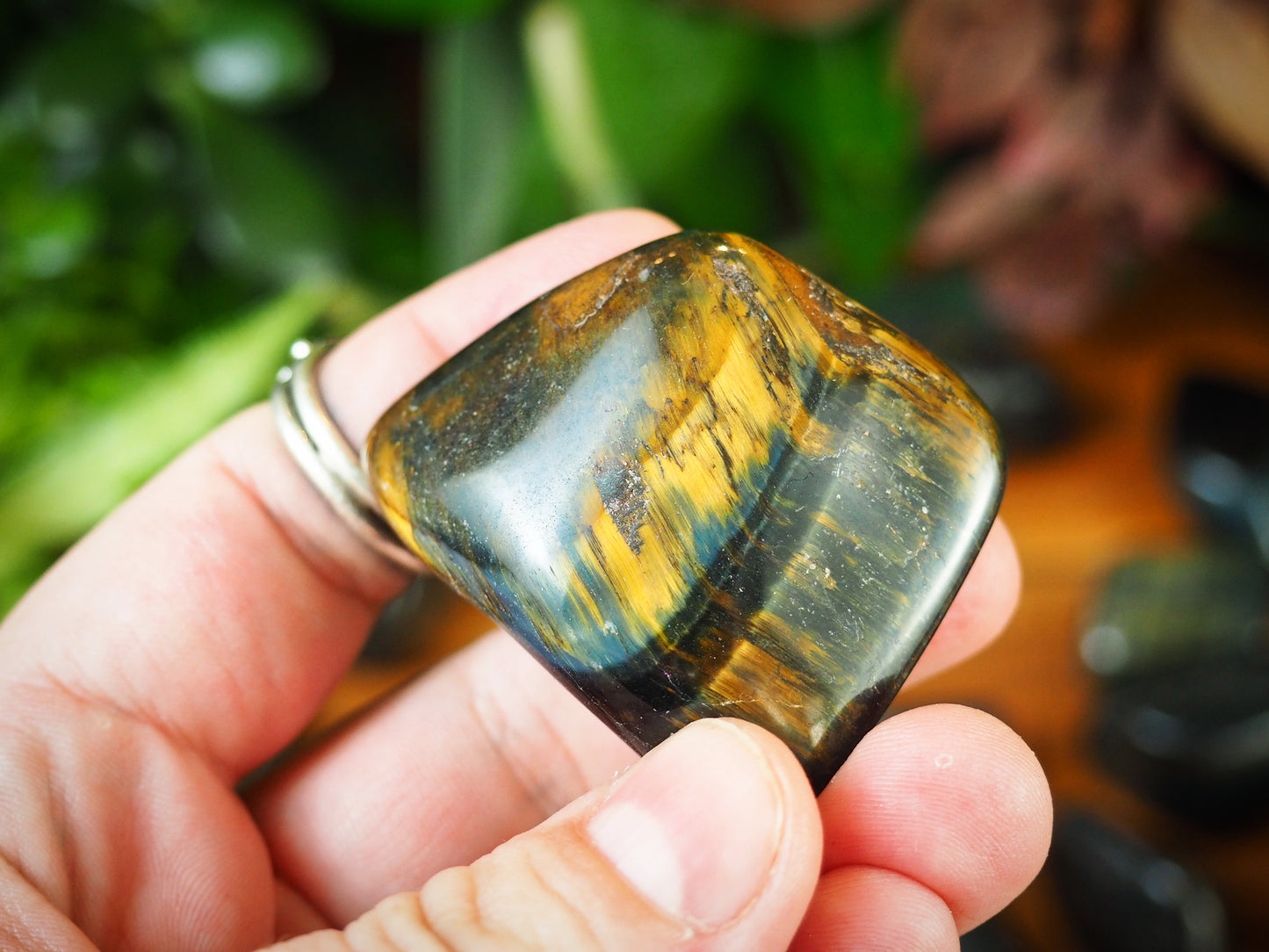 Blue Tiger's Eye Tumble Stones - Shakti