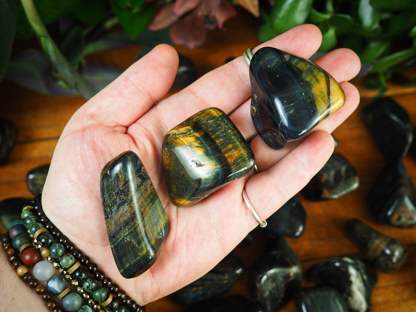 Blue Tiger's Eye Tumble Stones - Shakti