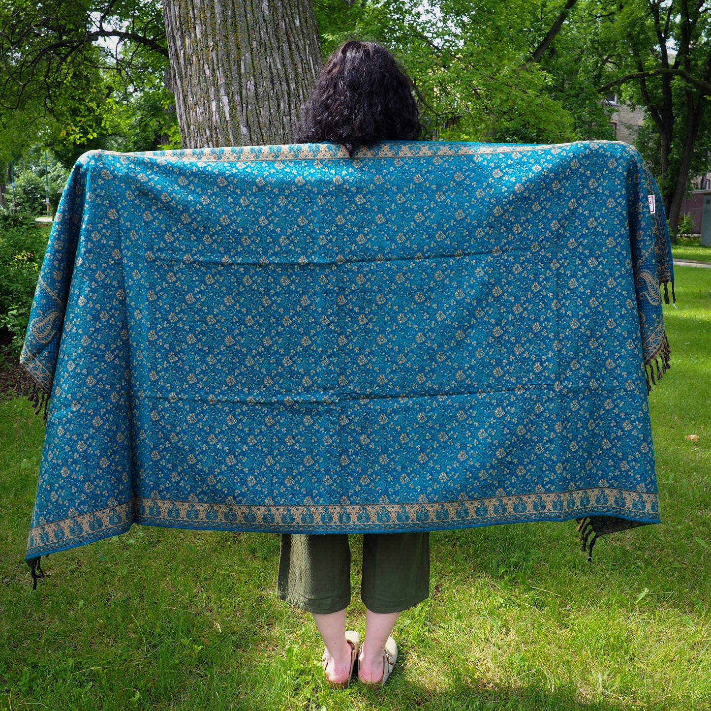 Shawl, Teal - Shakti