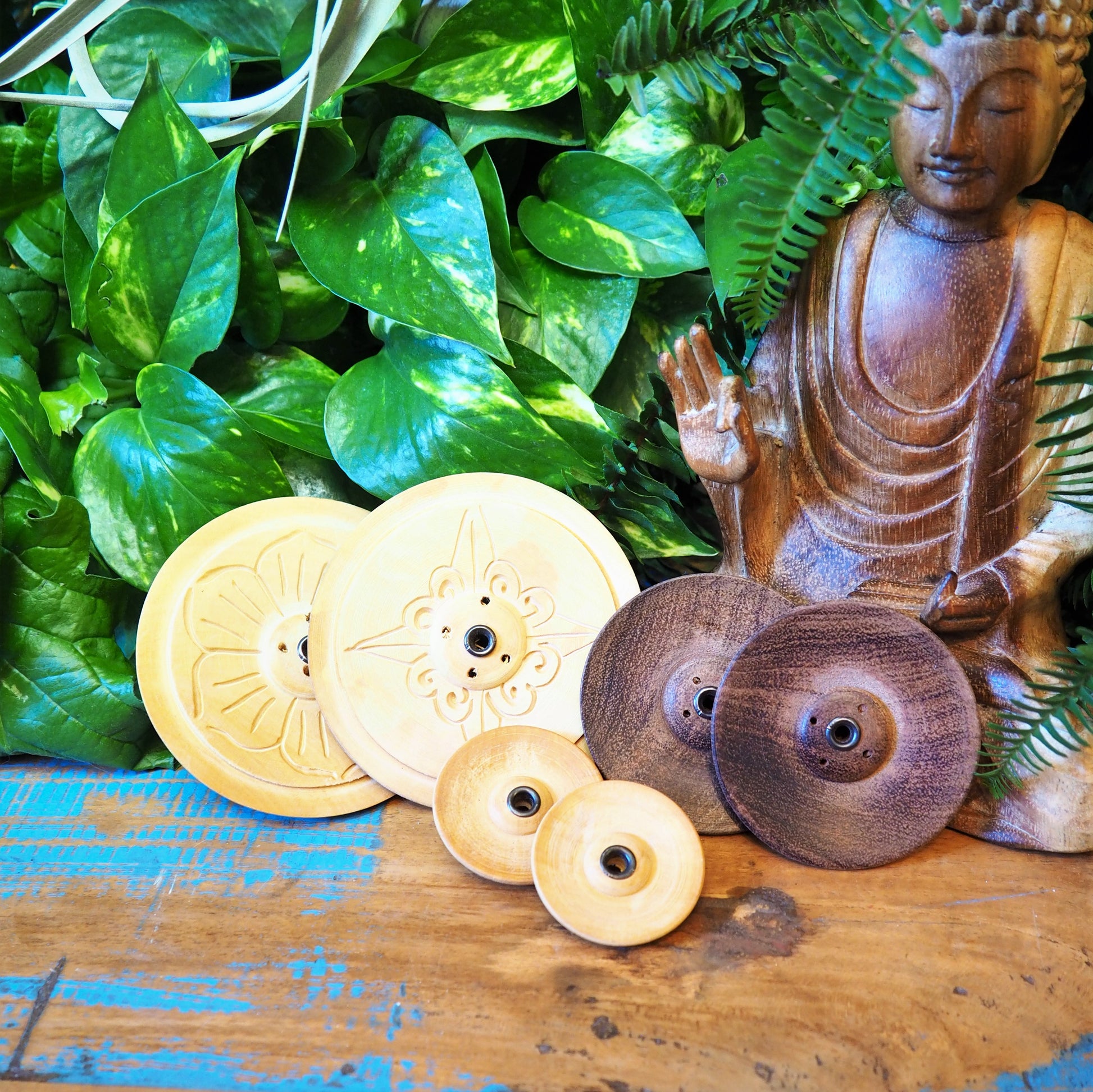 Wooden Incense Holders - 3 sizes - Shakti