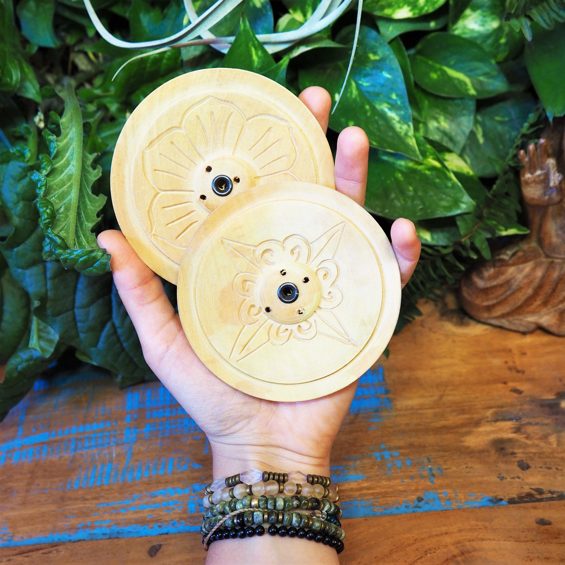 Wooden Incense Holders - 3 sizes - Shakti