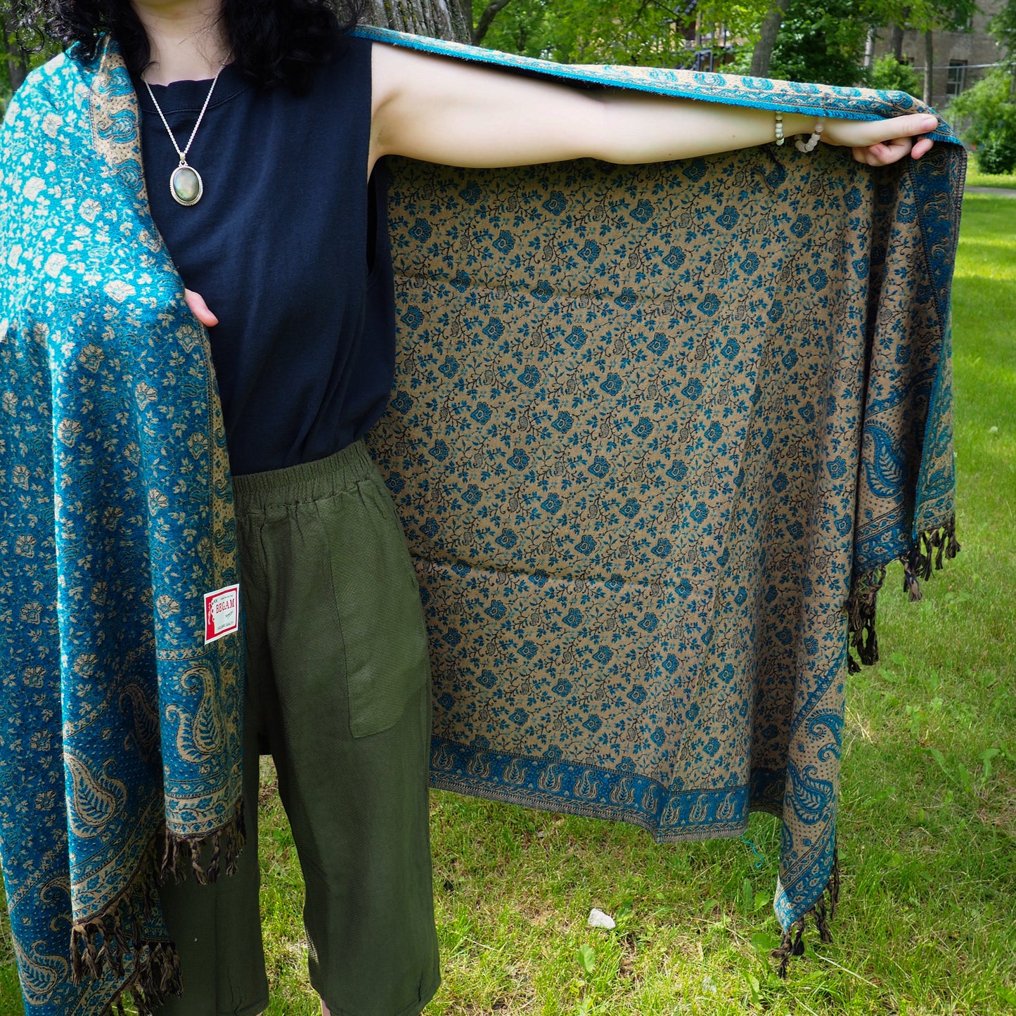 Shawl, Teal - Shakti