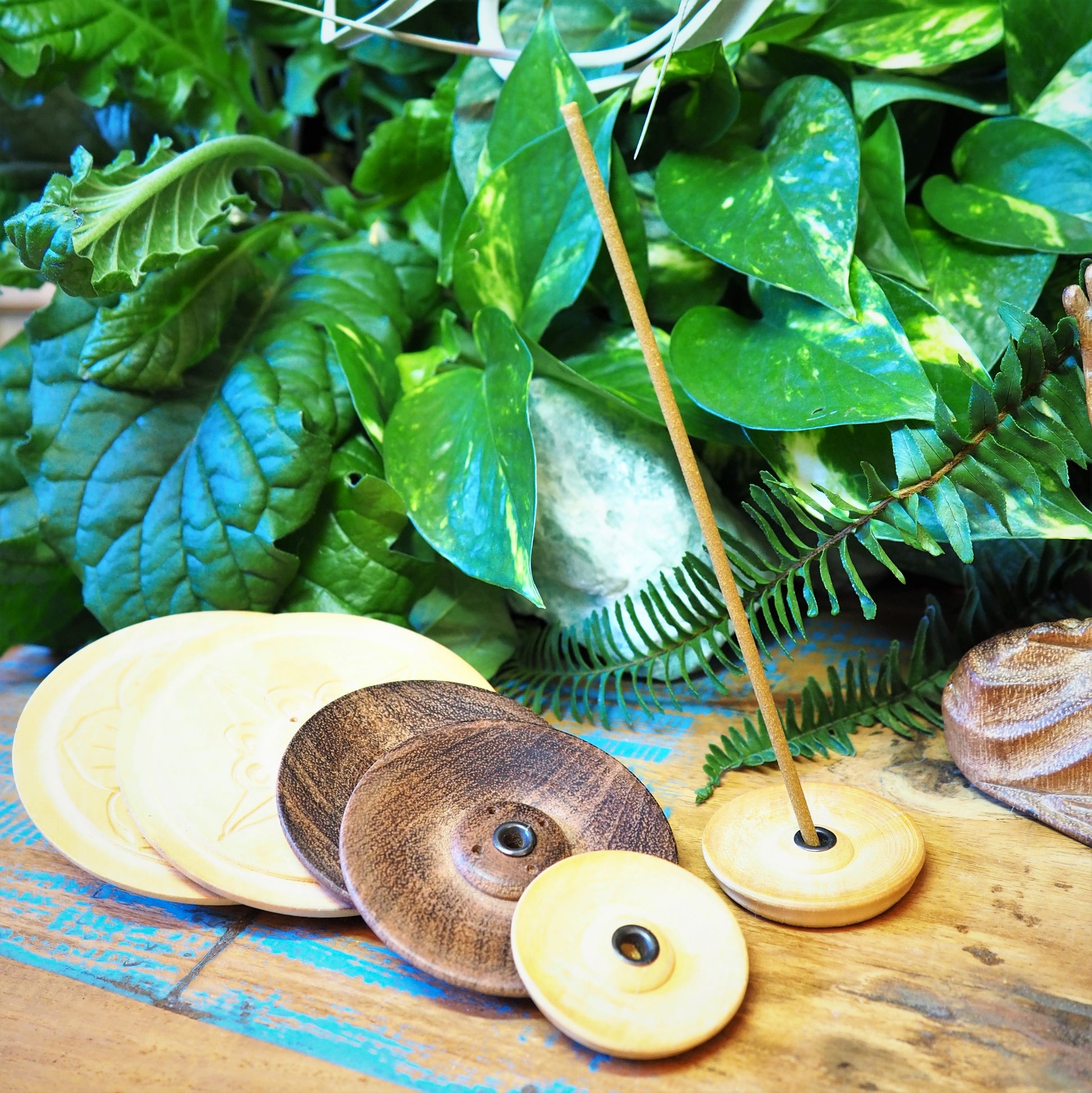 Wooden Incense Holders - 3 sizes - Shakti