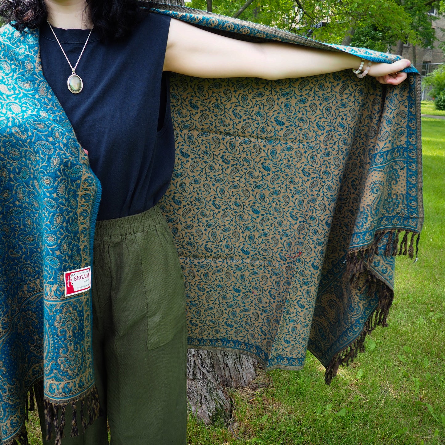 Shawl, Teal - Shakti