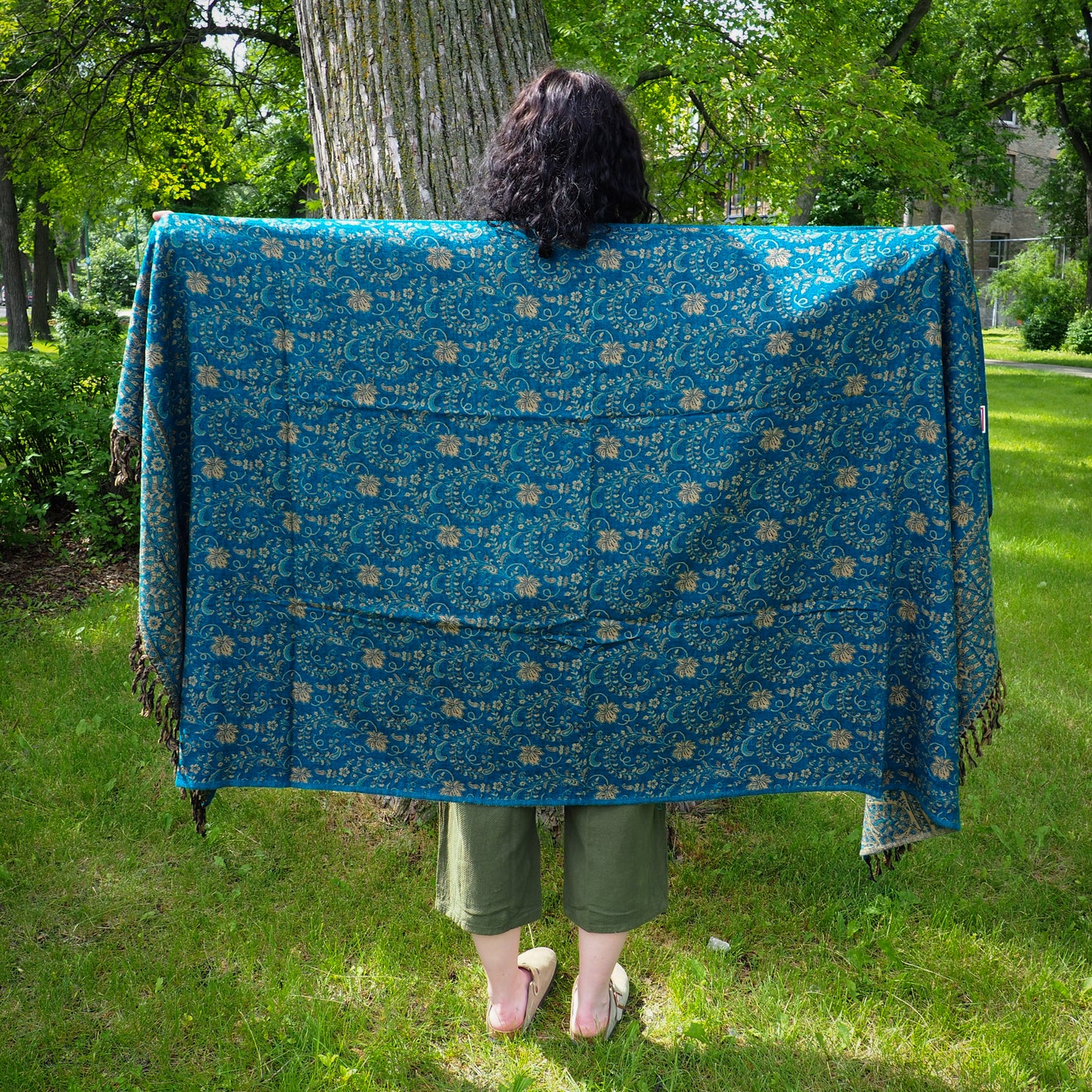 Shawl, Teal - Shakti