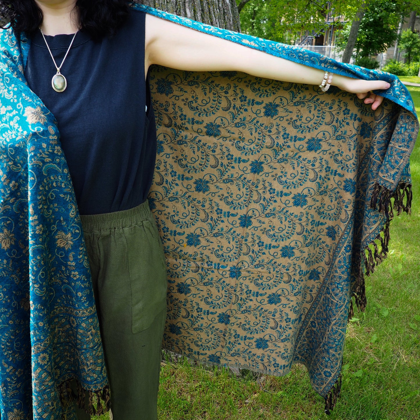 Shawl, Teal - Shakti