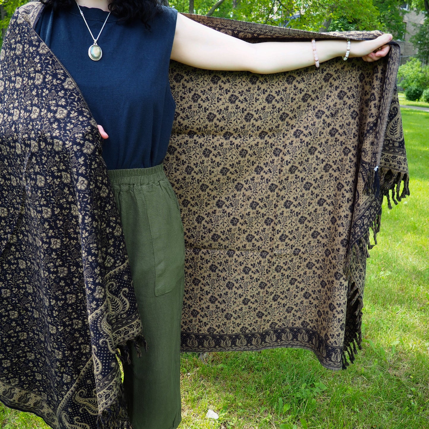 Shawl, Midnight - Shakti