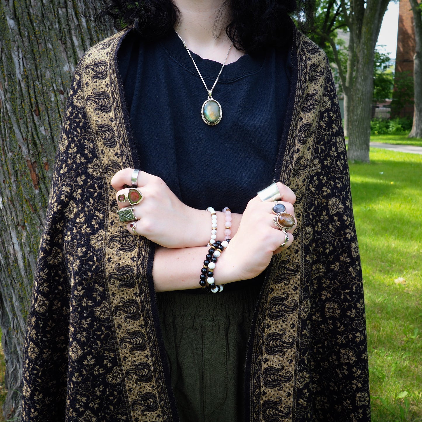 Shawl, Midnight - Shakti