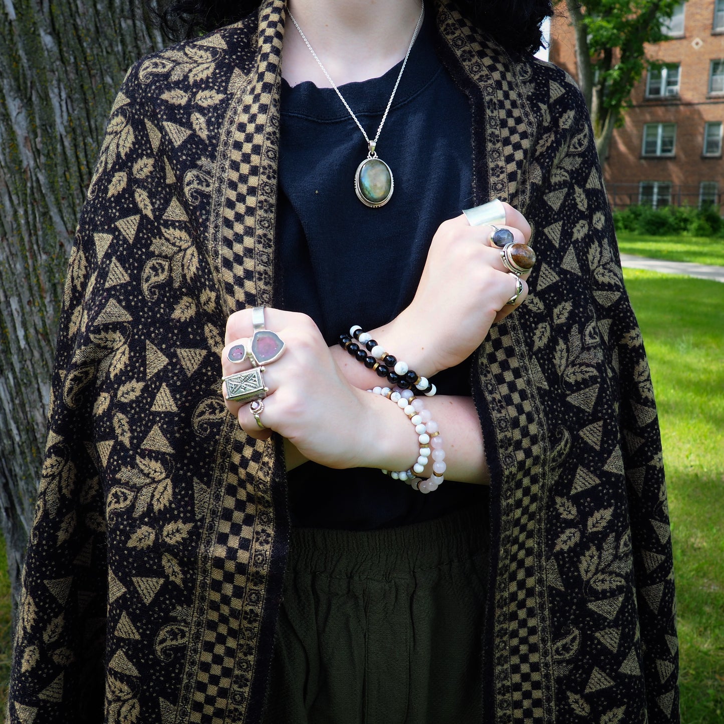 Shawl, Midnight - Shakti