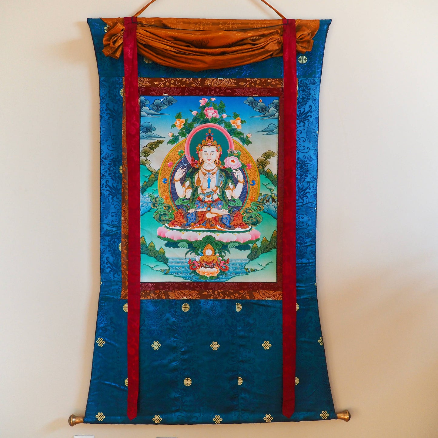 Thangka - Chenrezig Buddha of Compassion - Shakti