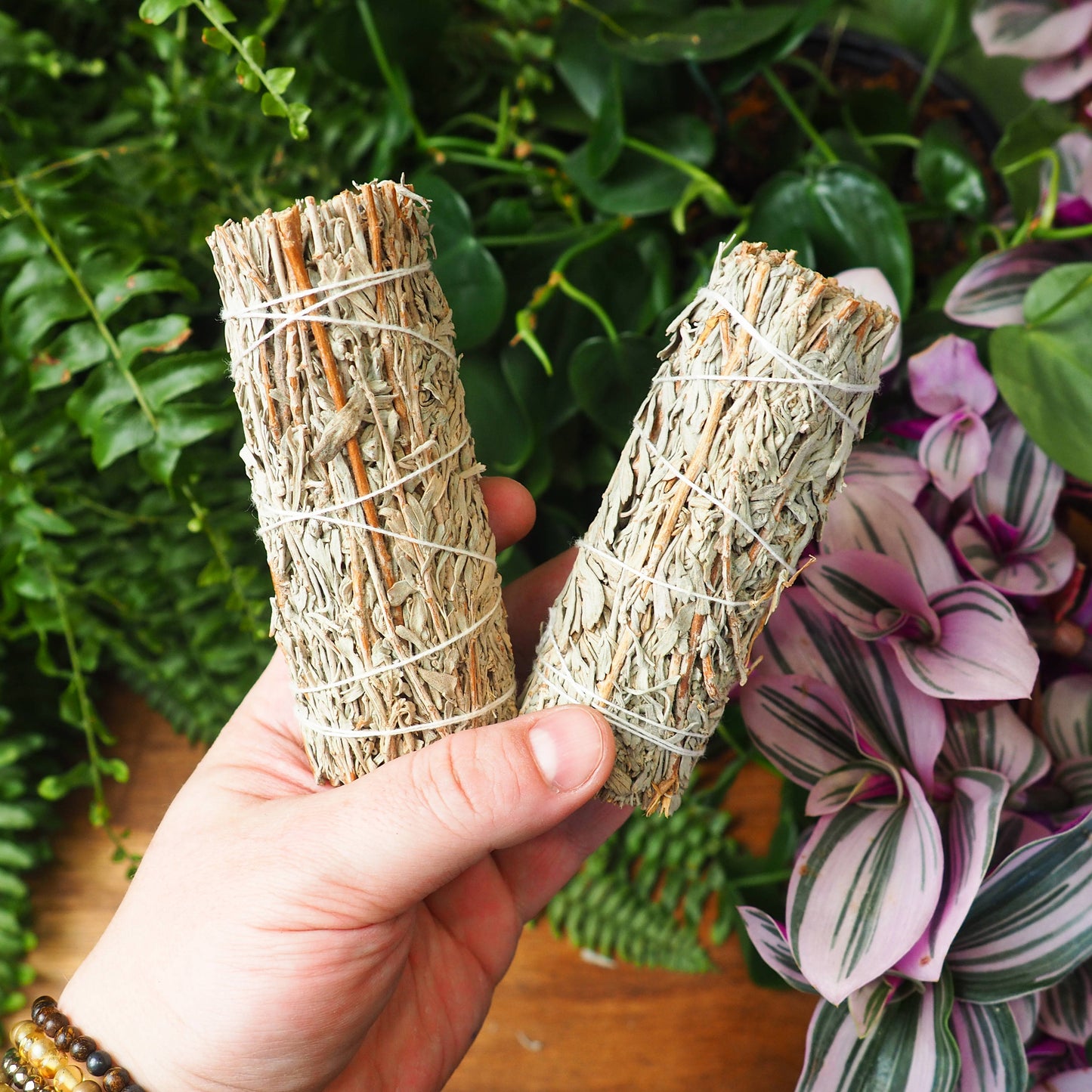 Blue Sage Smudging Wand - 4" - Shakti