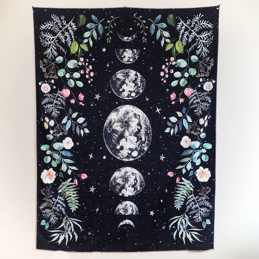 Wall Hanging - Floral Moon Phases - Shakti