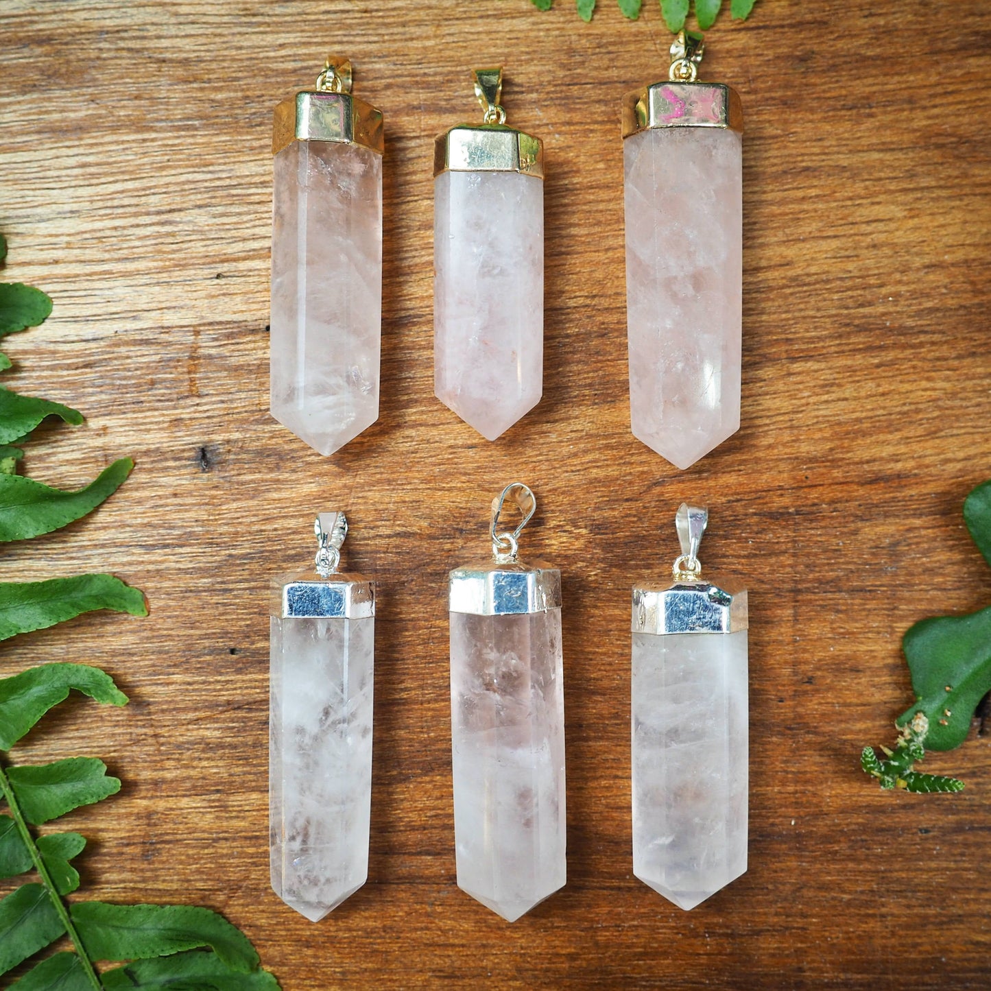 Rose Quartz Pendants - Shakti
