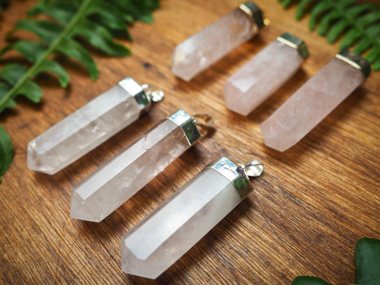 Rose Quartz Pendants - Shakti