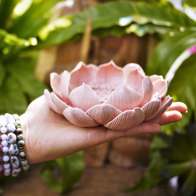Incense Holder - Lotus Flower (L / Pink) - Shakti