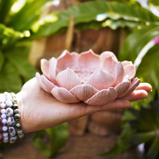 Incense Holder - Lotus Flower (L / Pink) - Shakti