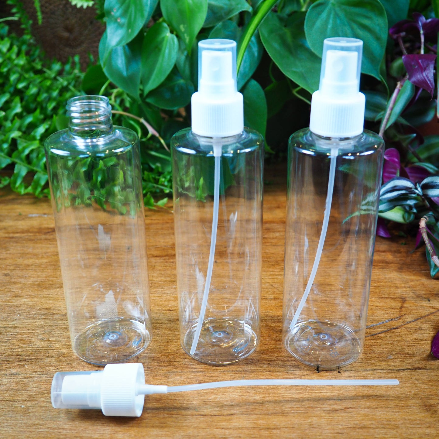 Clear Plastic Spray Bottle (220ml) - Shakti