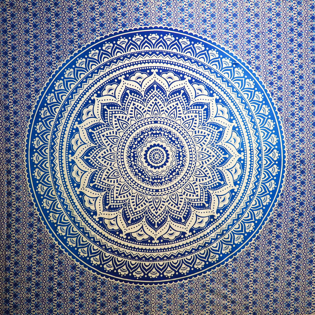 Wall Hanging - Wheel Mandala (Blue)