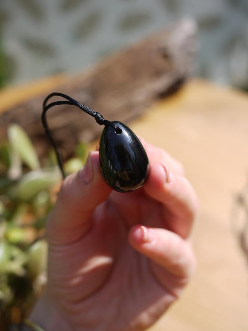 Yoni Eggs, Black Obsidian - Shakti
